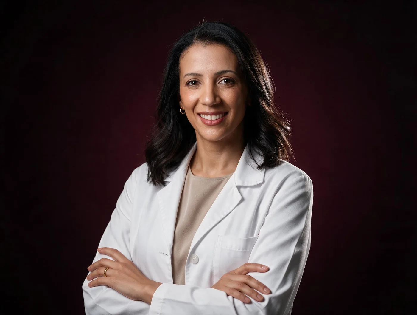 Ariane Fernandez de jaleco